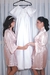 Robe 15 anos cetim curto Clássico rose com vies off - Le Charm - Pijamas e Robes em Cetim Toque de Seda - Loja Oficial