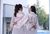Imagem do Robe 15 anos cetim curto Clássico off white com vies off
