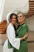 Robe Madrinhas longo verde com vies off