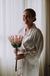 Robe noiva cetim curto Renda manga off white com vies off - Le Charm - Pijamas e Robes em Cetim Toque de Seda - Loja Oficial