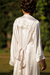 Robe noiva cetim longo clássico off white com vies off - loja online