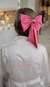 Robe 15 anos cetim curto Plumas off com vies off - loja online