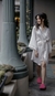Robe 15 anos cetim curto Clássico off white com vies off - comprar online
