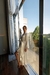 Robe noiva cetim longo clássico off white com vies off