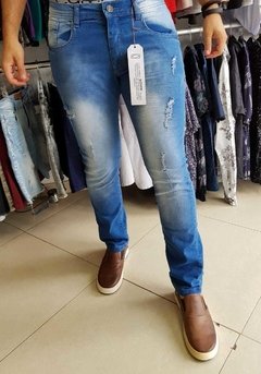 Calça Jeans Boxer Lavagem Clara