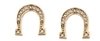 BRINCO FERRADURA COM DIAMANTE OURO 18K