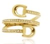 ANEL BRIDAO COM DIAMANTES OURO 18K