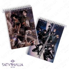 Anotador Attack on Titan - comprar online