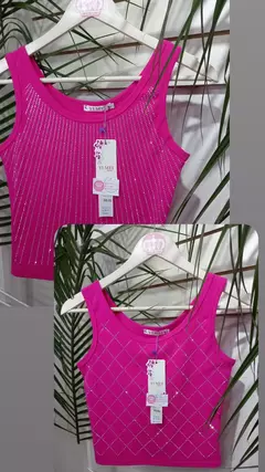 MUSCULOSA ALGODÓN PREMIUN STRASS T. S-M y L-XL (Art. 1465) - comprar online
