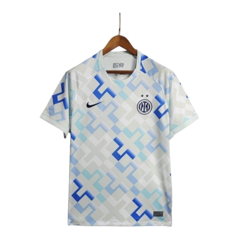 Camisa Inter de Milão II 25/26 - Torcedor Nike Masculina - Branca com detalhes em roxo e azul