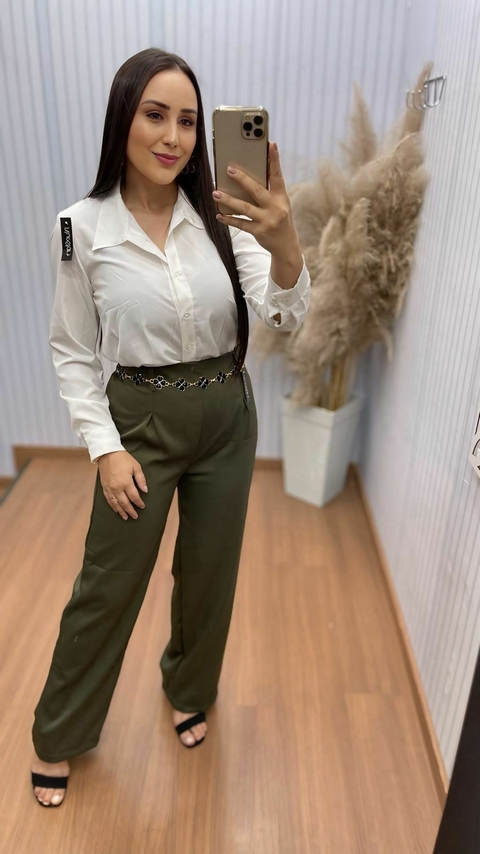Calça Alfaiataria Promocional Verde - comprar online