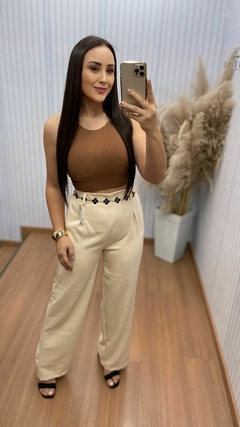 Calça Alfaiataria Promocional Creme - comprar online