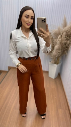 Calça Alfaiataria Promocional Marrom - comprar online