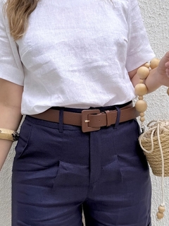 Blusa Linho Mg Jaci - Branco - THAÊ