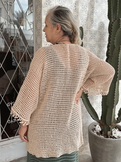 Kimono Crochê - Areia - loja online