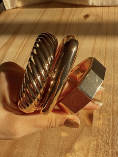 Bracelete Ondulado - Dourado - loja online