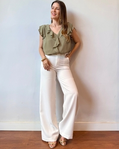 Blusa Babados - Verde Oliva - THAÊ