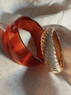 Bracelete Acrílico Circulo - Terra na internet