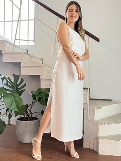 Vestido Alça Abertura - Off White na internet