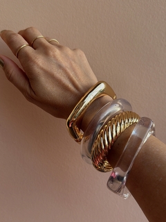 Bracelete Acrílico Quadrado - Transparente na internet