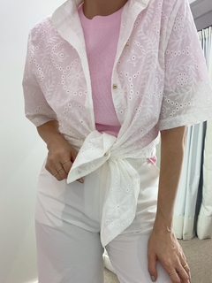 Calça Reta Liocel - Off White na internet