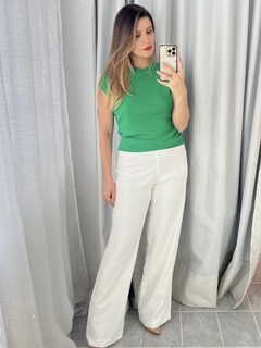 Calça Básica Liocel - Off White - comprar online