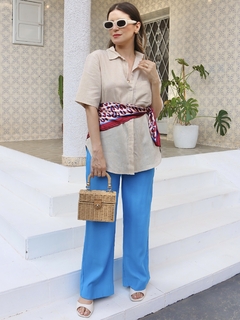 Camisa MG Curta Cambraia - Cru - comprar online