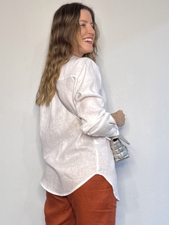 Camisa Linho Juliana - Branca - THAÊ