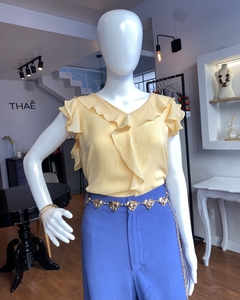 Blusa Babados - Manteiga - comprar online