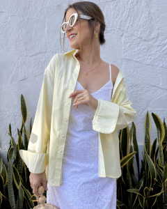 Max Camisa Tricoline Débora - Manteiga - comprar online