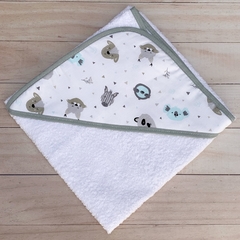 toallón con cinta bies (animalitos aqua)