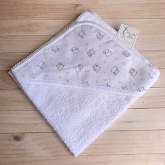 toallón con picot (gatito crema)