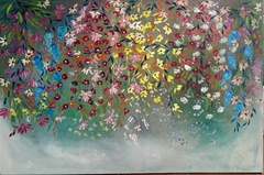“Vivir en Primavera” oleo 80x120 - comprar online