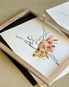 Bailarinas - paspartu negro. - comprar online