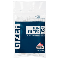 Filtros Gizeh con carbón activado slim de 6mm