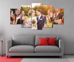 Quadro Mosaico 5 Peças Personalizado Com Sua Imagem - Portal Quadros