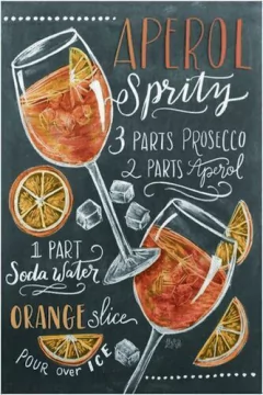 Quadro Bebidas 225 Aperol - comprar online
