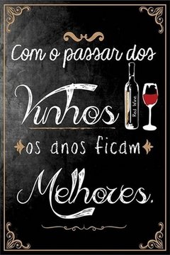 Quadro Bebidas 251 Vinho Frases - comprar online