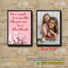 Kit 2 Quadros Dia das Mães 1