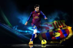 Quadro Decorativo Futebol 4 Messi Barcelona