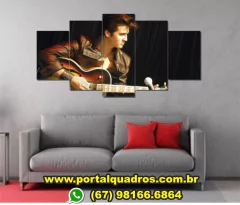 Quadro Mosaico 5 Peças Elvis 1
