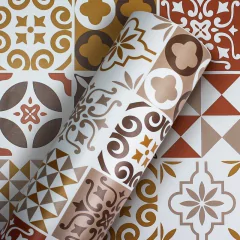 Adesivo papel de parede azulejo português porto