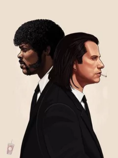 Quadro Pulp Fiction Filme Tarantino 7