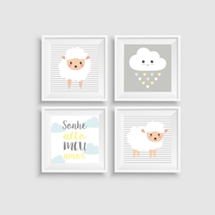 KIT 4 QUADROS OVELHAS - comprar online