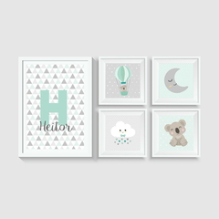 KIT 5 QUADROS COALA