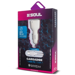 Cargador Auto Soul Fast 20W 3.0A + Cable Tipo C - comprar online