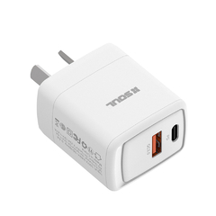Cargador Rápido Soul QC 20W USB + C (Sin Cable) - Arte Digital