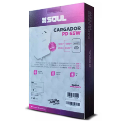 Cargador Rápido Soul QC 65W USB + C (Sin Cable) en internet