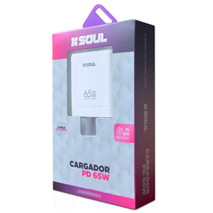 Cargador Rápido Soul QC 65W USB + C (Sin Cable) - Arte Digital