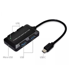 Hubs 4 Puertos USB 2.0 Interfaz USB Tipo C Netmak - Arte Digital
